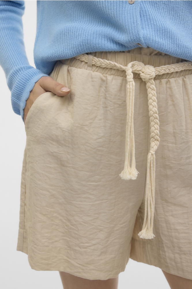 VMHEAVEN HW BELT SHORTS WVN GA 10324533 OATMEAL